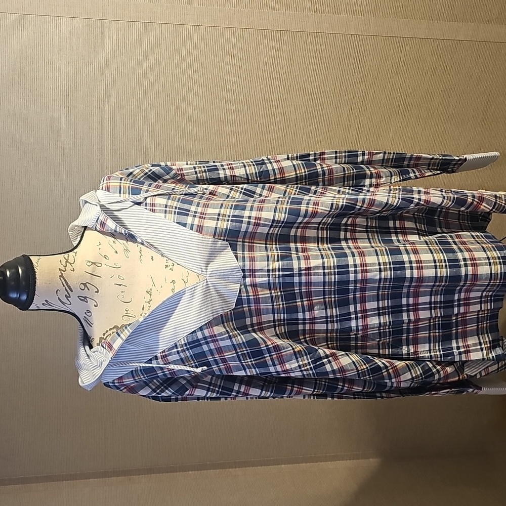 NEW BROOKS BROTHERS  Blue and Red Plaid Shirt Size XL - Picture 3 of 10
